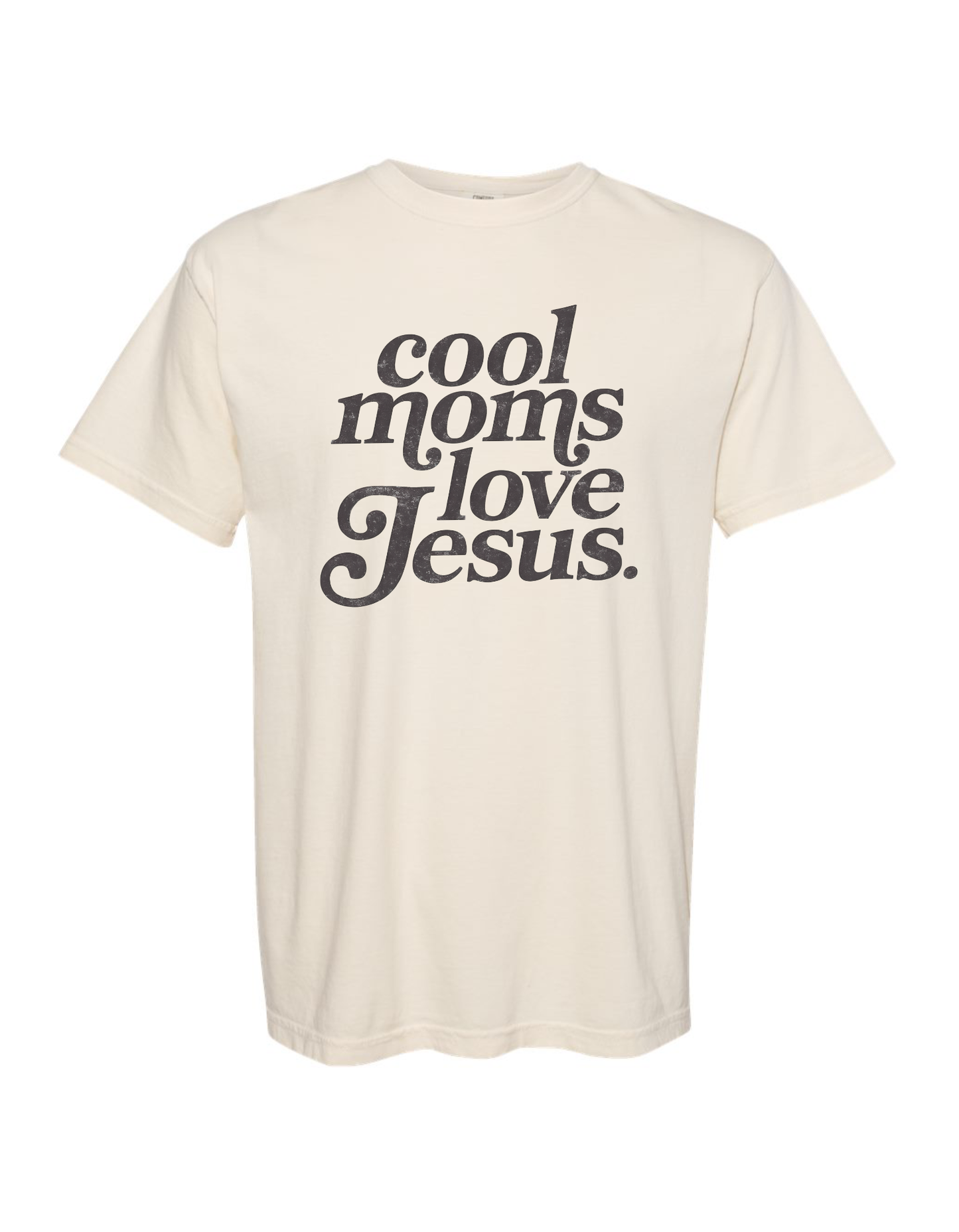 Cool Moms Love Jesus Tee (Ivory)