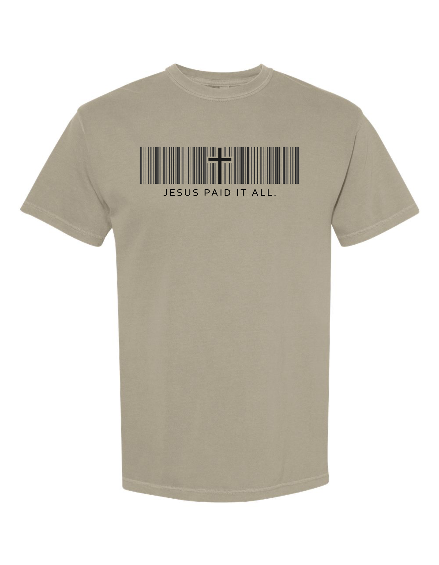 Jesus Paid It All Tee (Sandstone)
