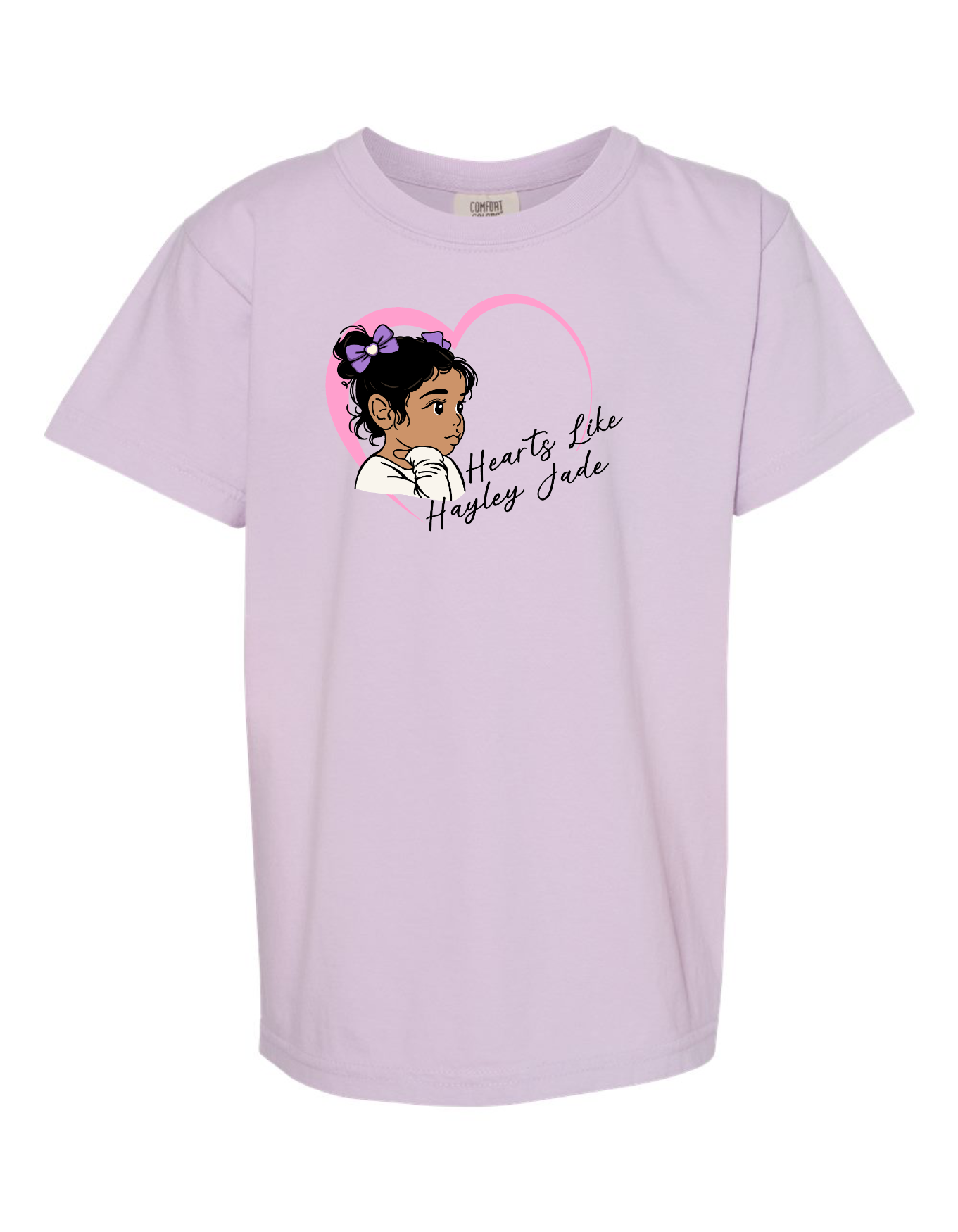 The Hayley Heart Tee - Orchid