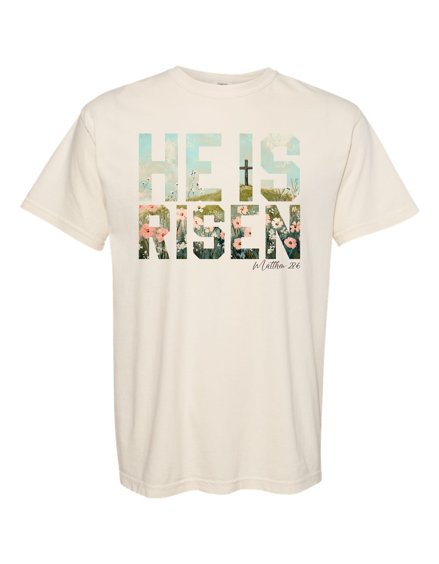 He Is Risen Tee (Ivory)