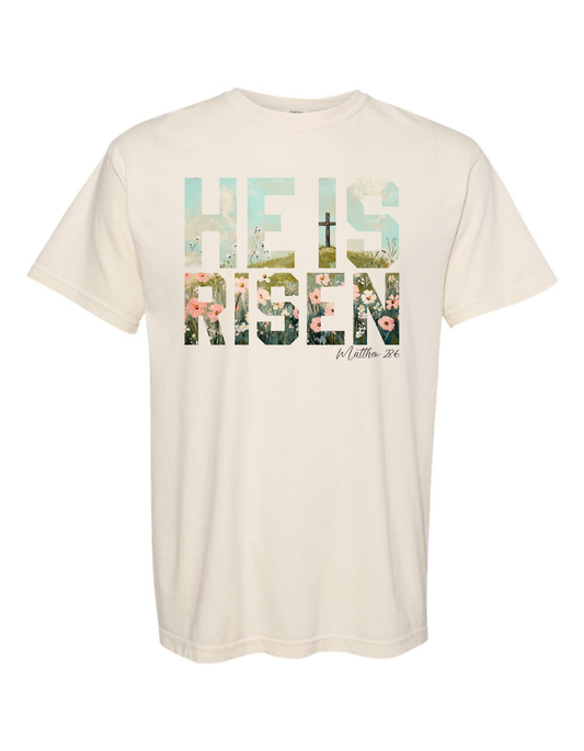 He Is Risen Tee (Ivory)