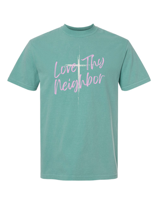 Love Thy Neighbor Tee (Seafoam)
