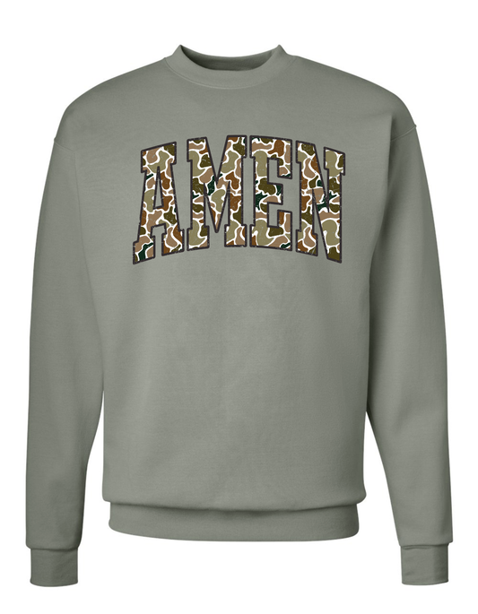 Amen Camo Crew (Stonewashed Green)