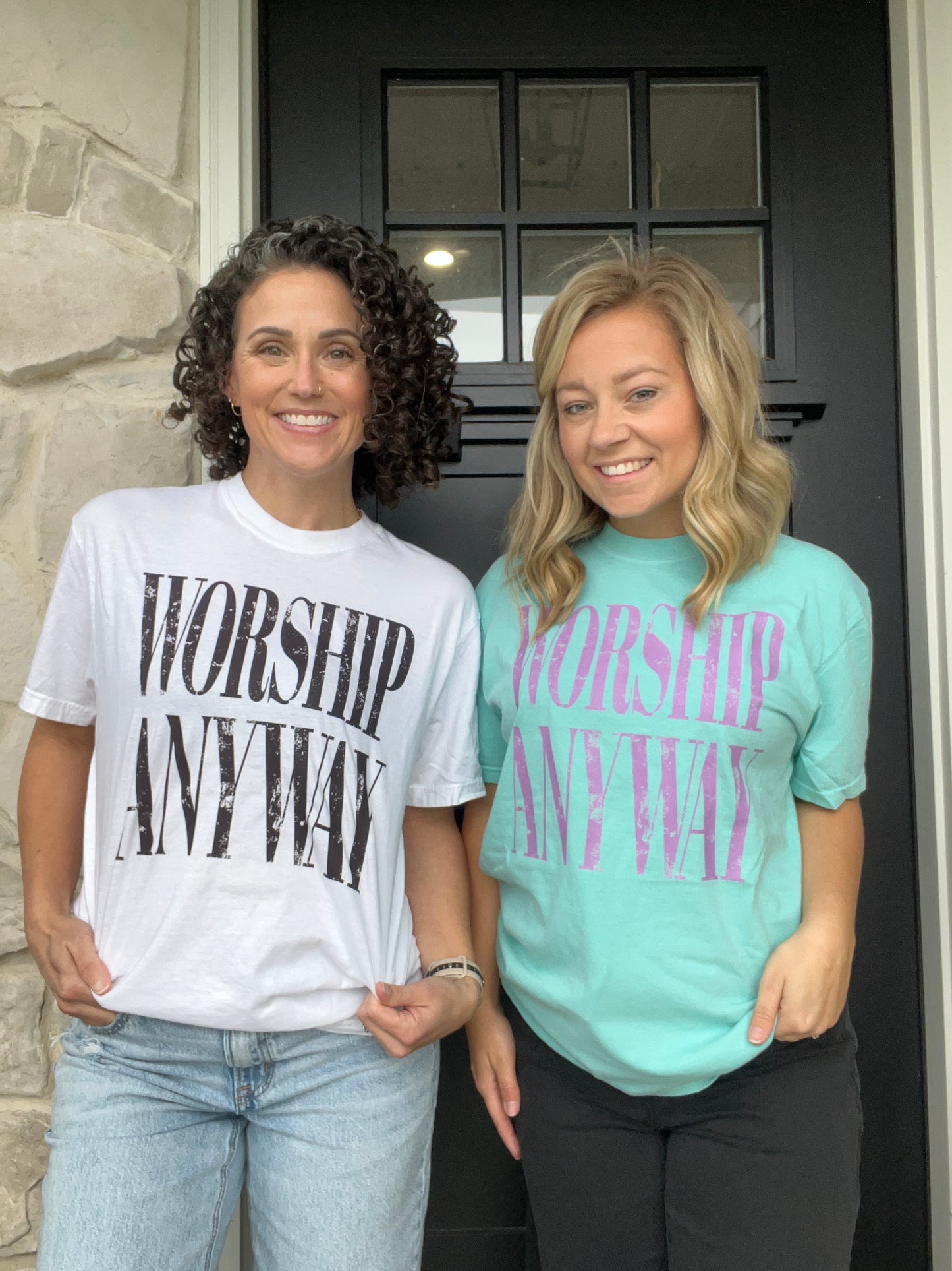 Worship Anyway Tee (Chalky Mint)