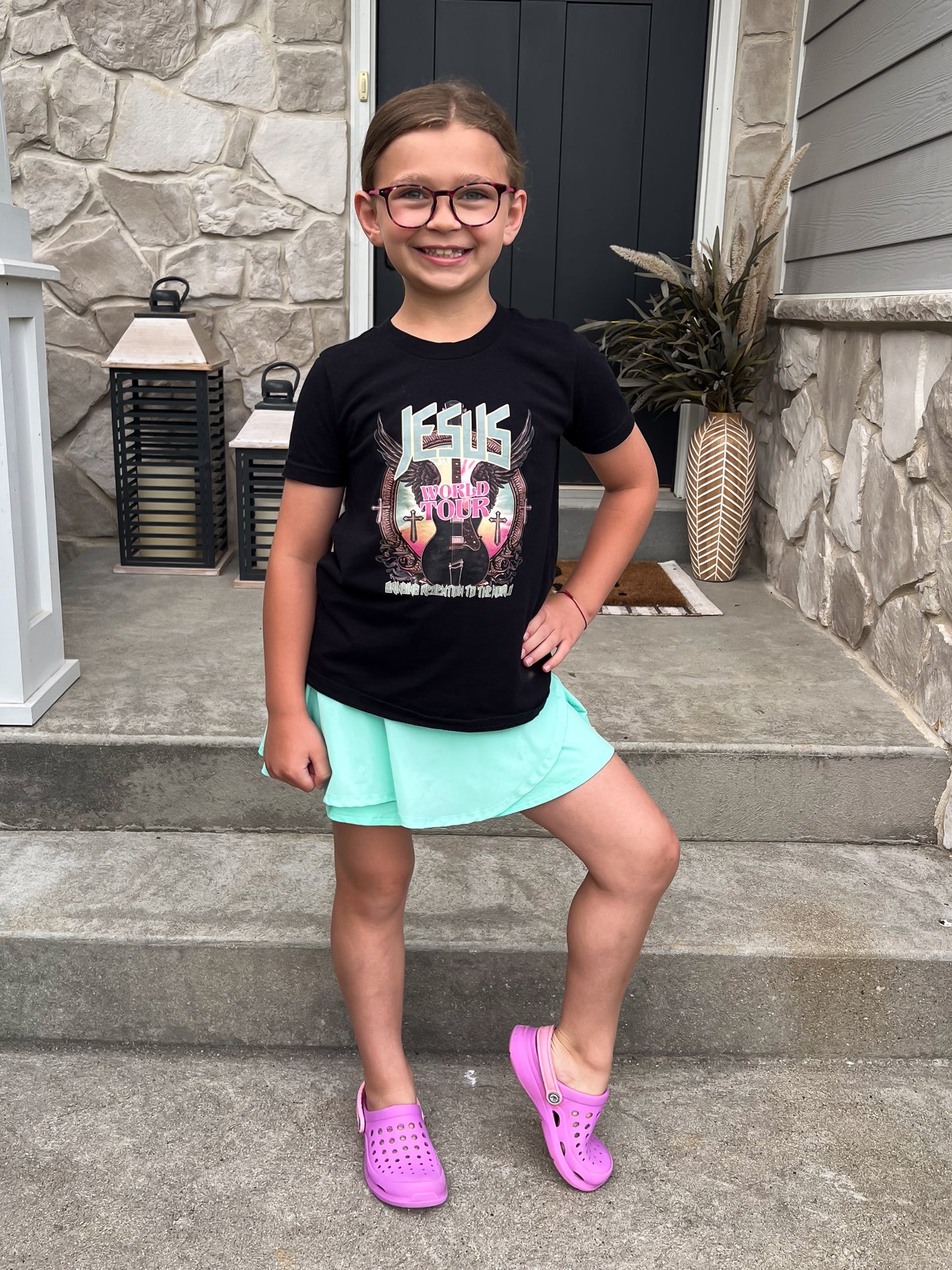 Kids Jesus World Tour Bella Canvas Tee