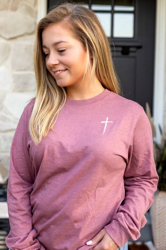 Jesus Has My Back Long Sleeve Tee