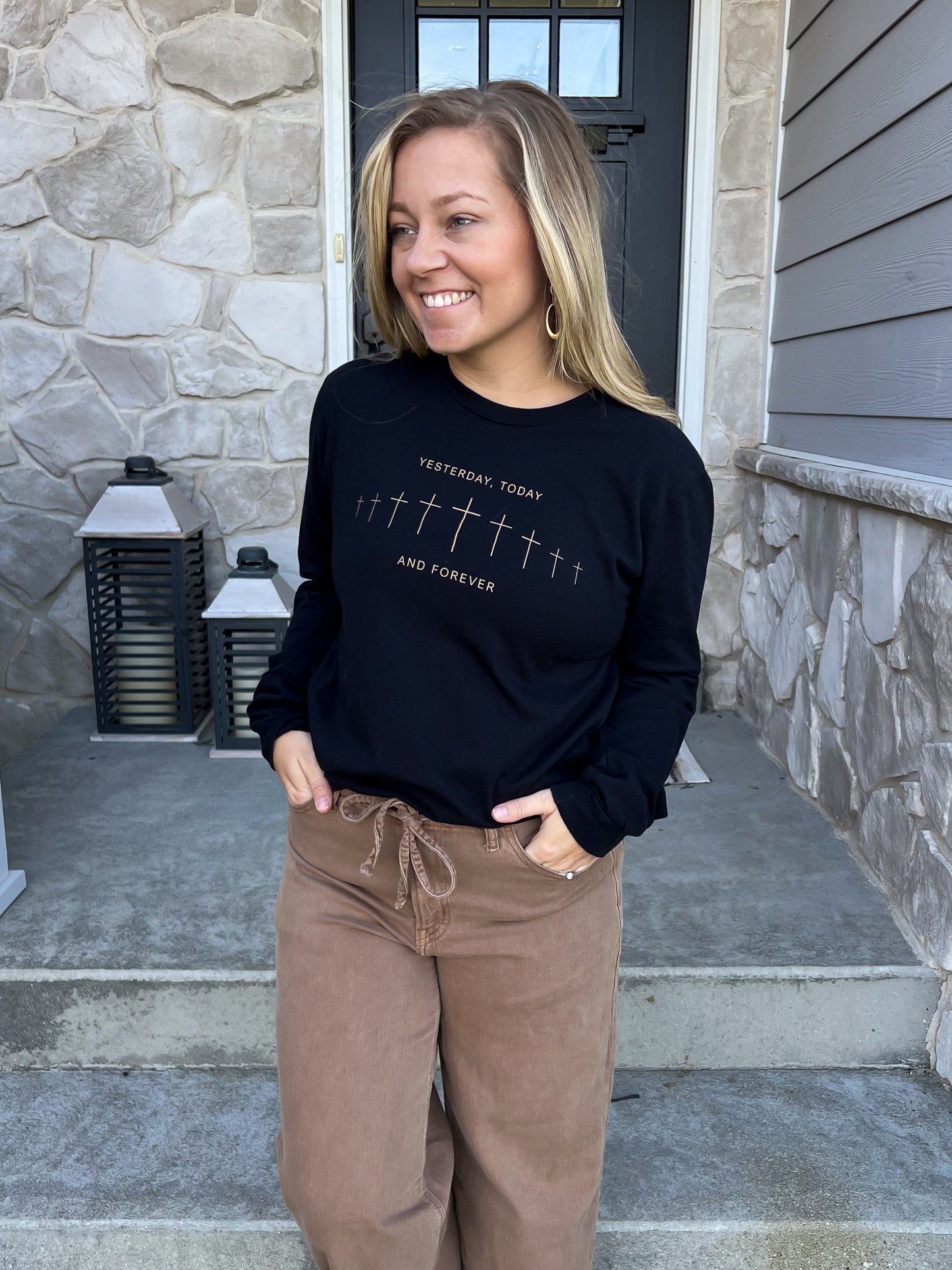 Yesterday, Today and Forever Long Sleeve Tee (Black)