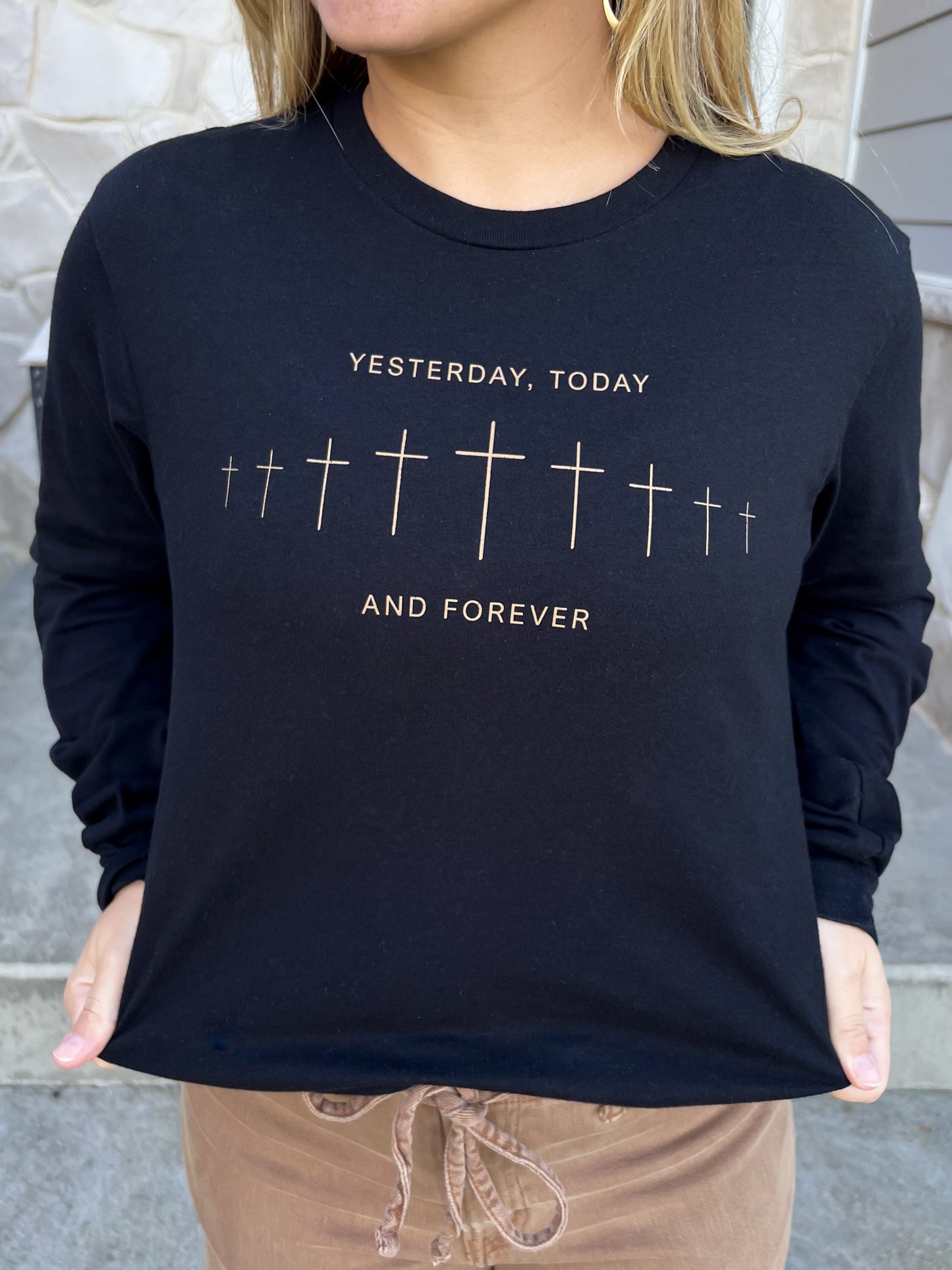 Yesterday, Today and Forever Long Sleeve Tee (Black)