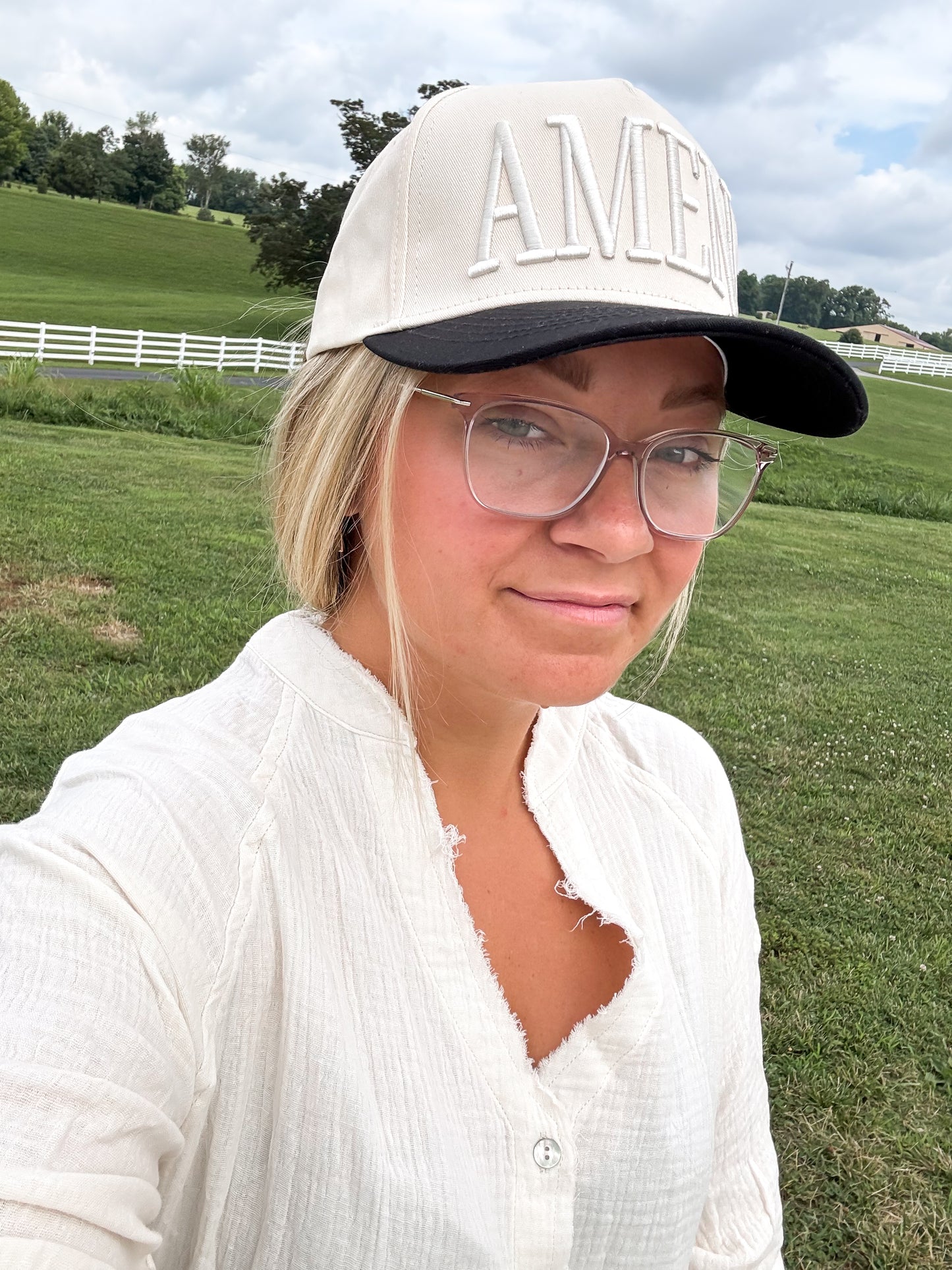 AMEN Monochromatic Vintage Trucker Hat