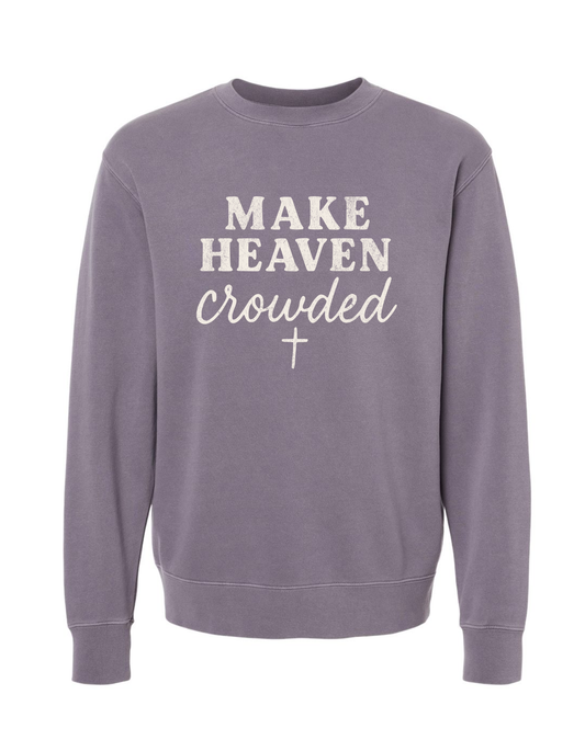 Make Heaven Crowded Crewneck (Plum)