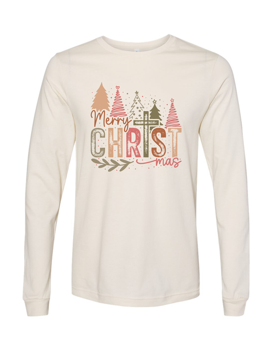Merry CHRISTmas Long Sleeve Tee